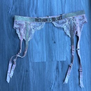 Victoria’s Secret diamond garter pink
